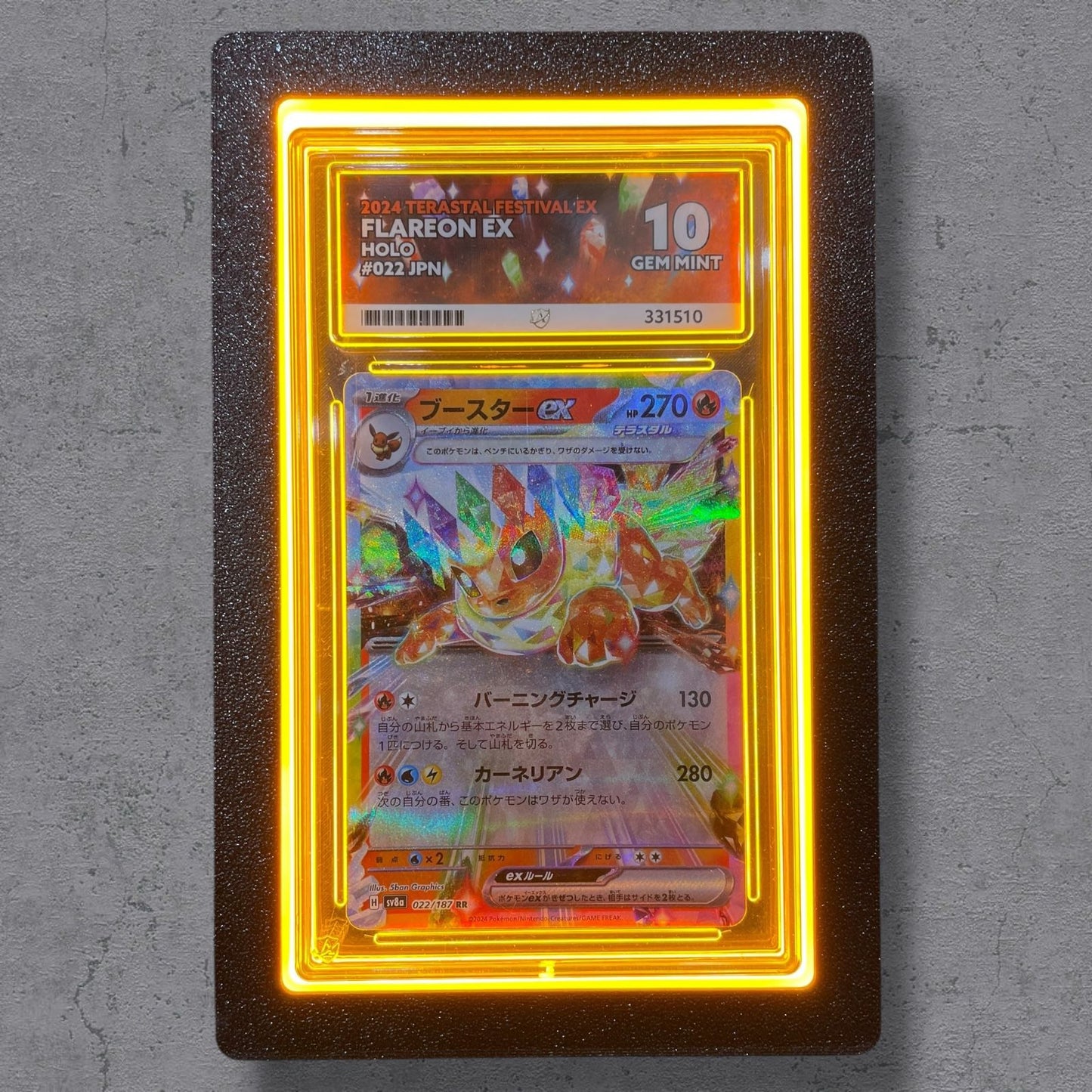 LumiSlab Graded Card Holder - Orange